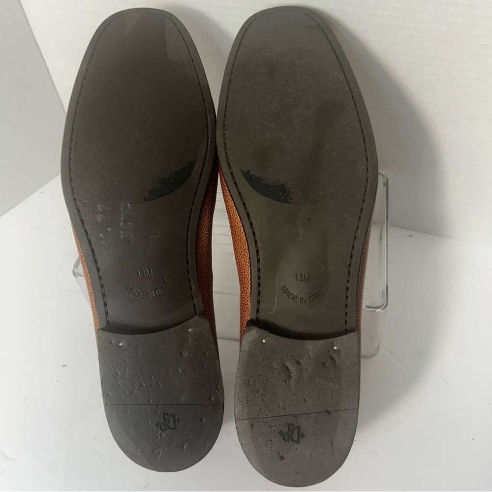 DONALD PLINER Men’s Leather Saddle Darrin Loafer Horsebit Buckle Quiet Luxury 13 - Picture 7 of 8
